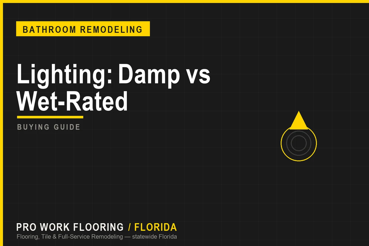 Lighting: Damp vs Wet-Rated