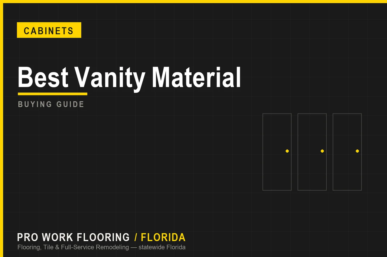 Best Bathroom Vanity Material for Florida Moisture