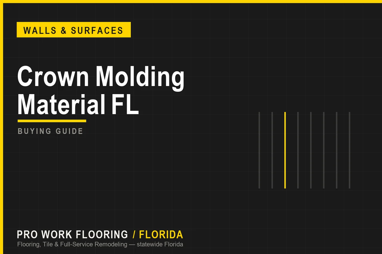 Crown Molding Material FL
