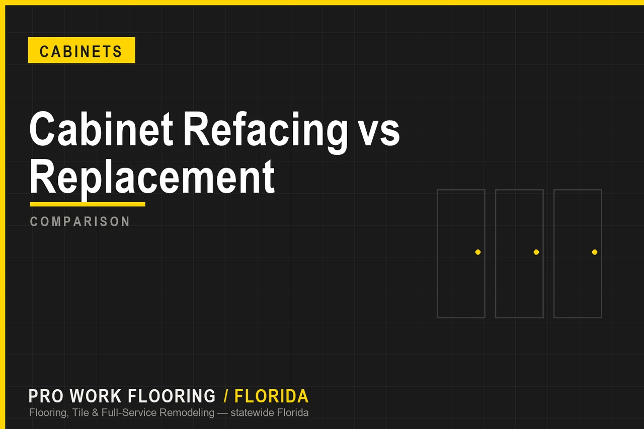 Cabinet Refacing vs Replacement
