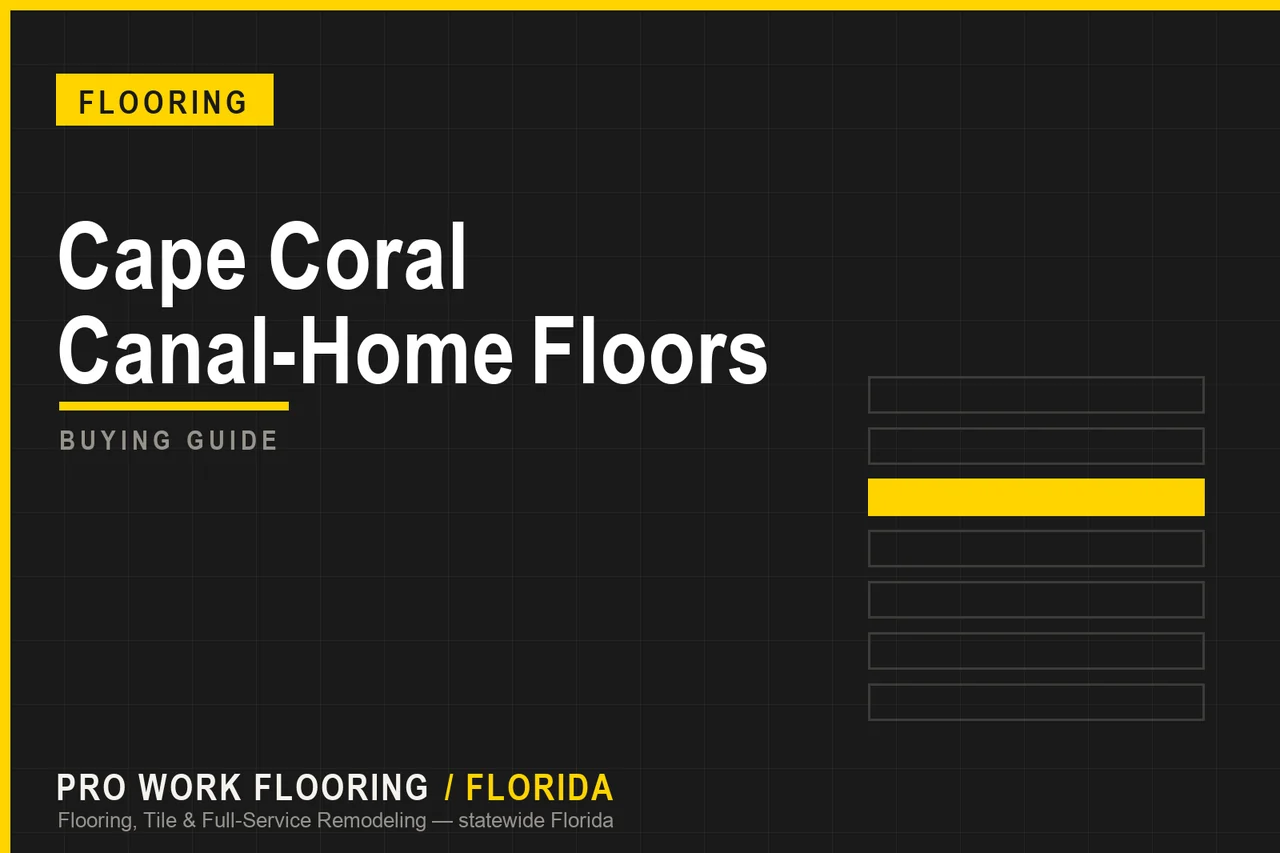 Cape Coral Canal-Home Floors
