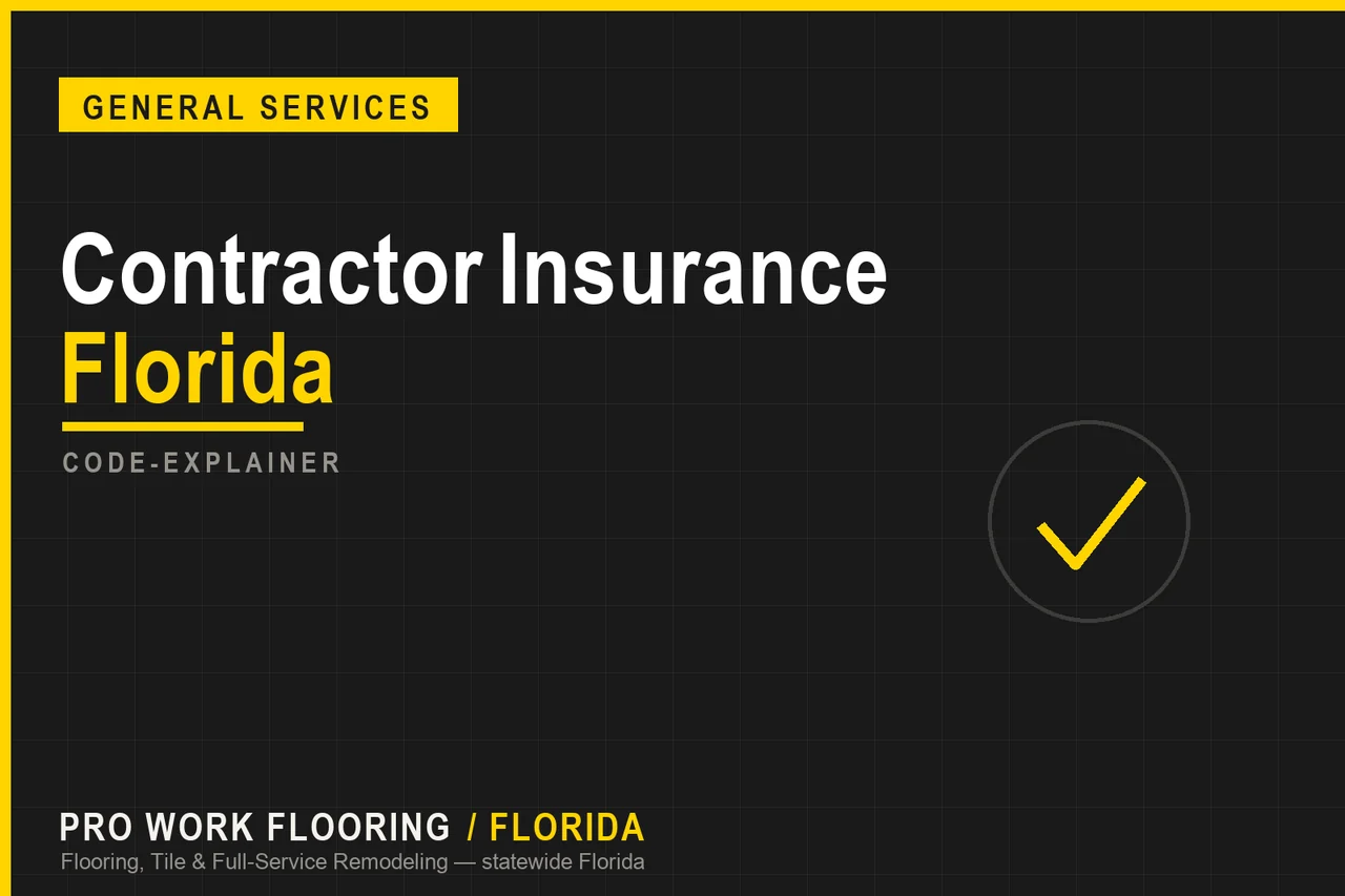 Contractor Insurance Florida