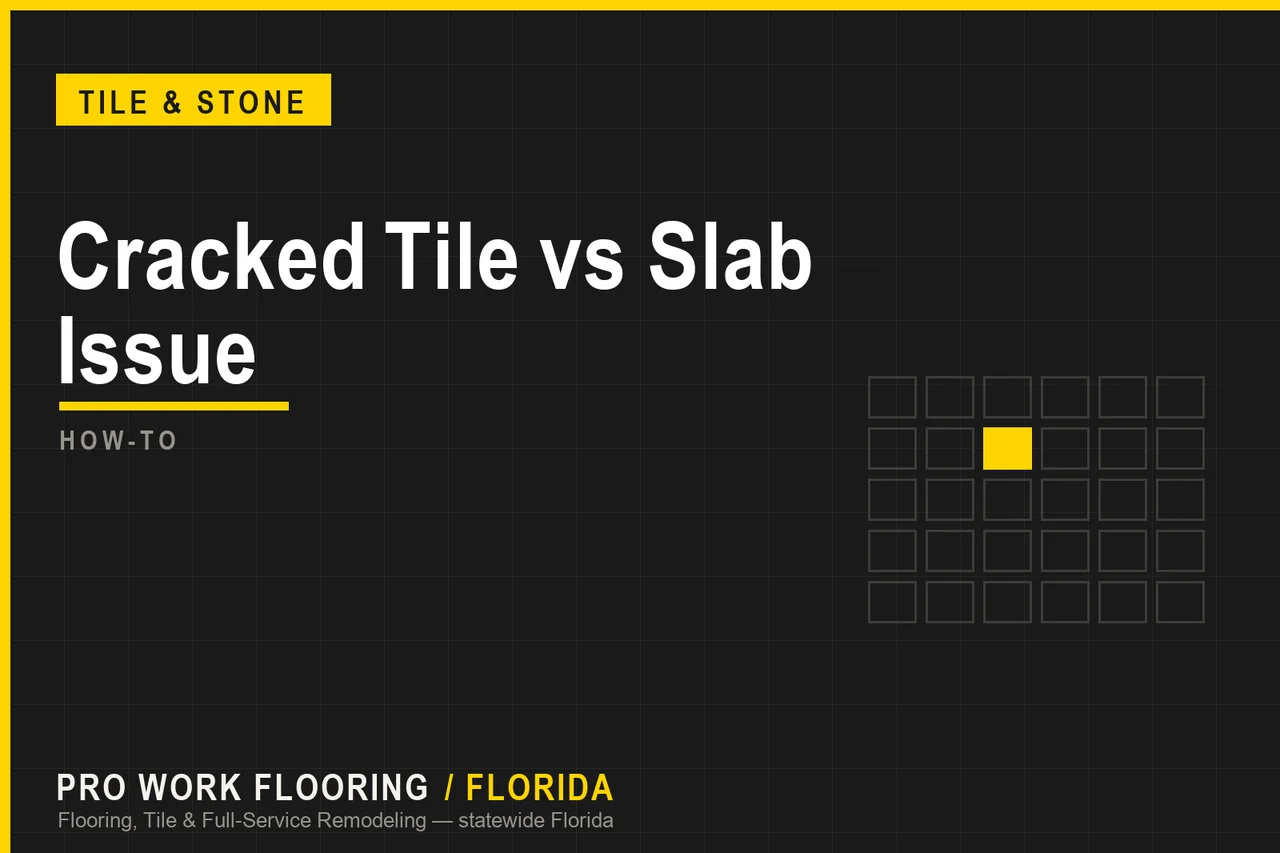 Cracked Tile vs Foundation Problem in Florida