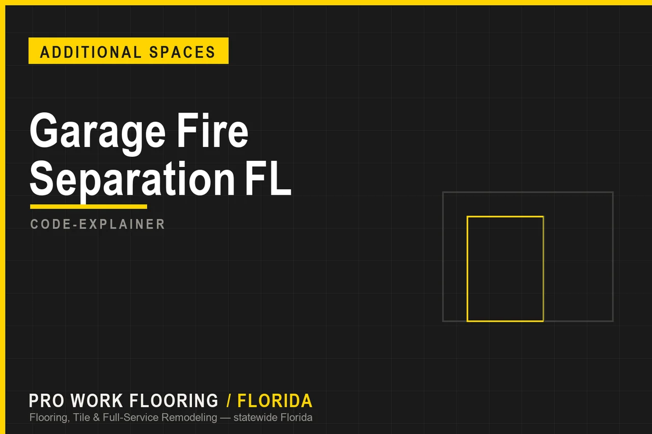 Garage Fire Separation FL