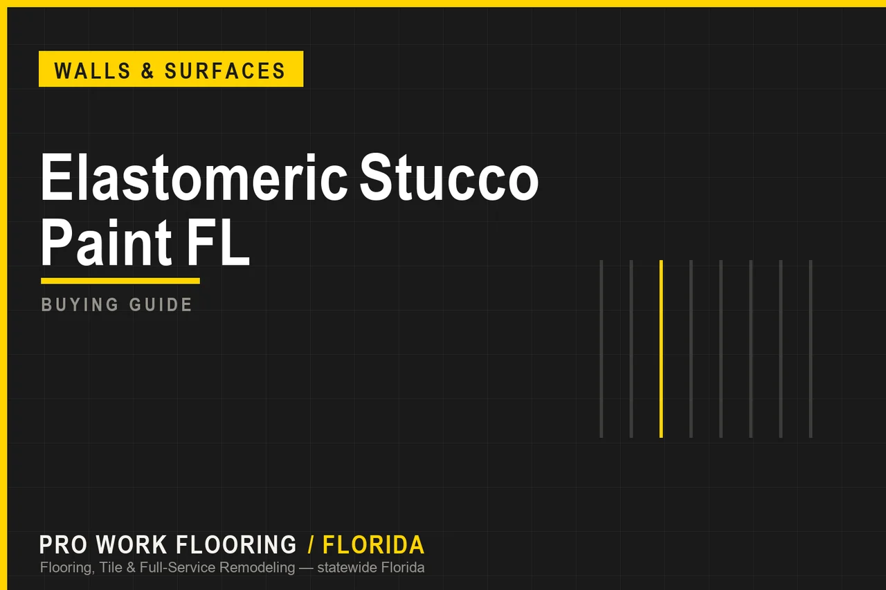 Elastomeric Stucco Paint FL