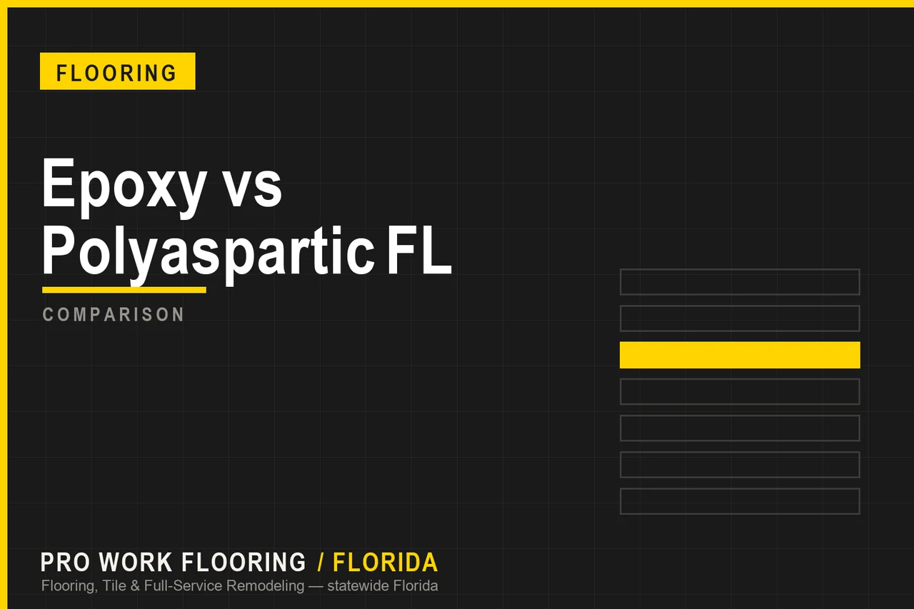 Epoxy vs Polyaspartic FL