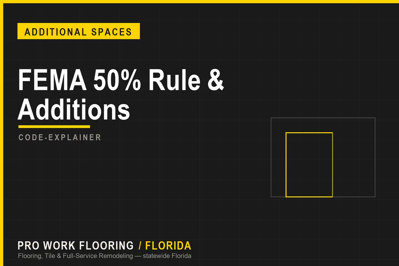 FEMA 50% Rule & Additions