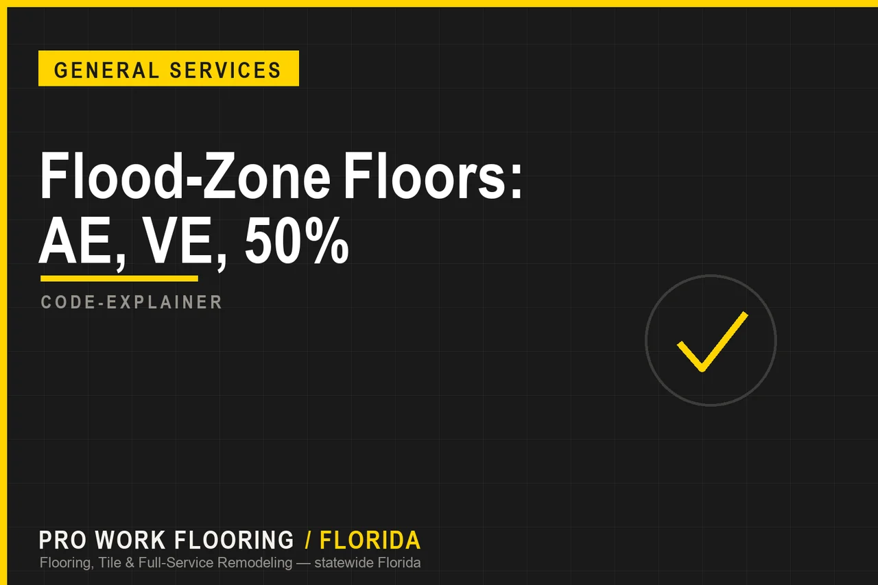 Flood-Zone Floors: AE, VE, 50%