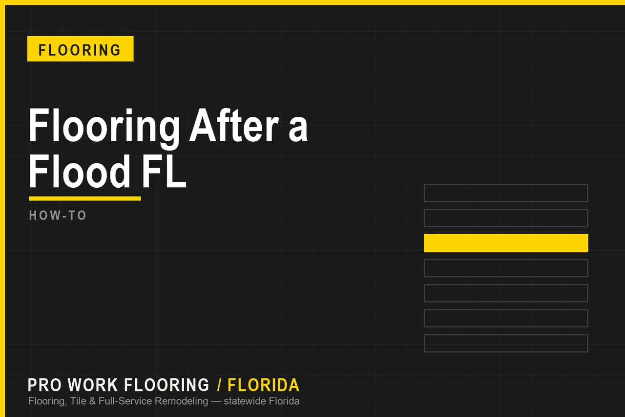 Floor Replacement After a Flood in Florida: What Can Be Saved