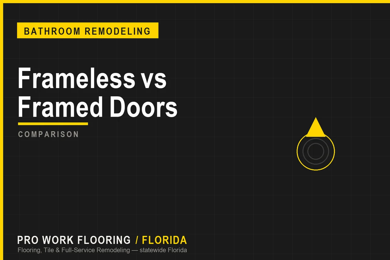 Frameless vs Framed Doors