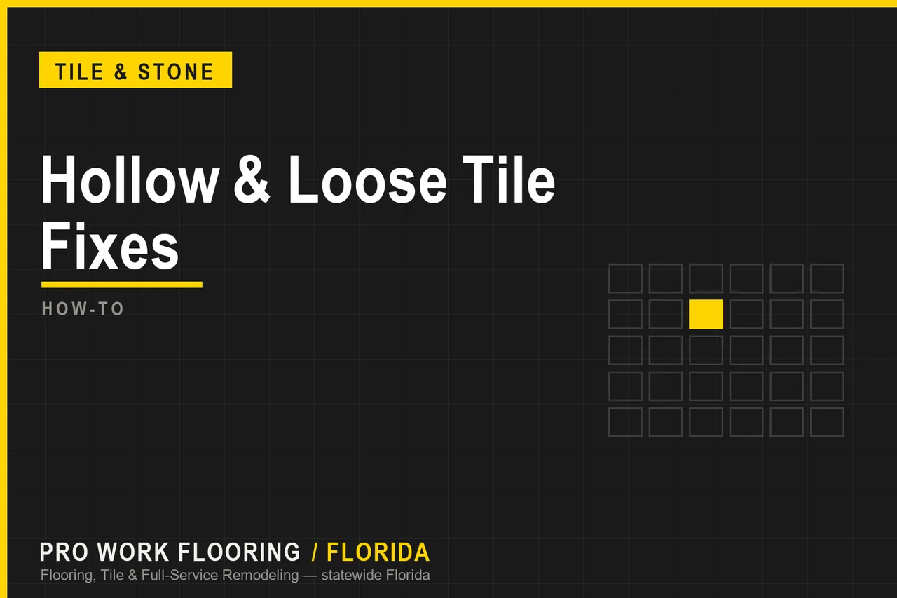 Hollow & Loose Tile Fixes
