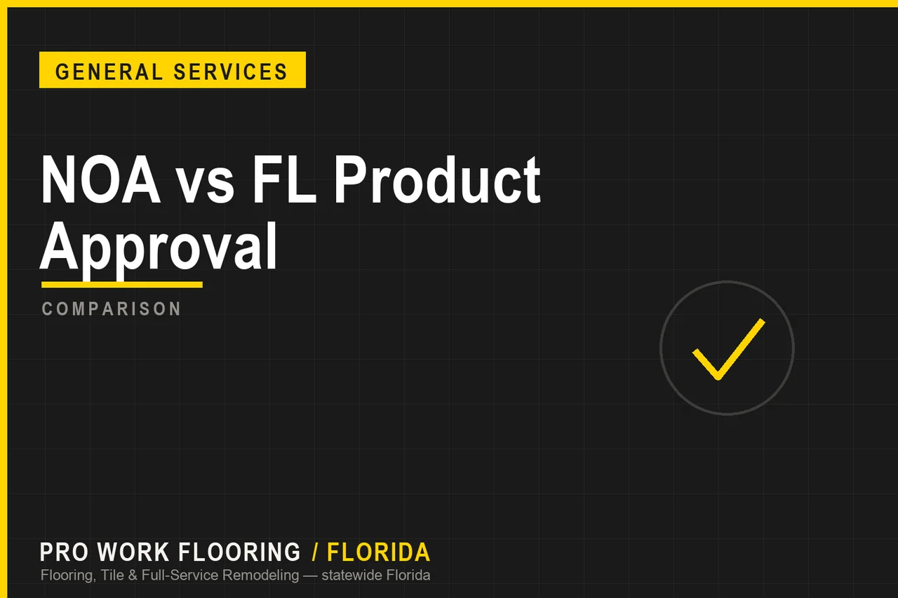 NOA vs FL Product Approval