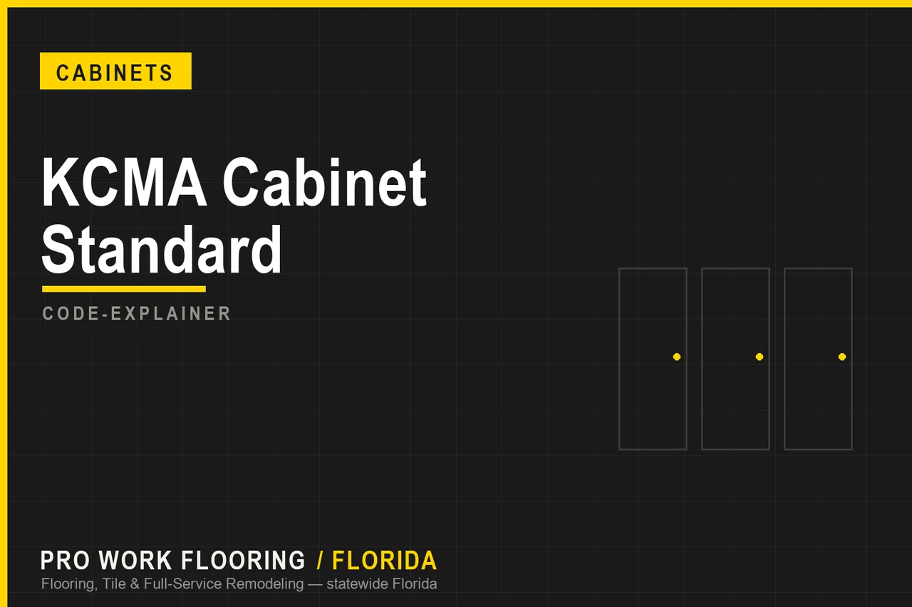 KCMA Cabinet Standard