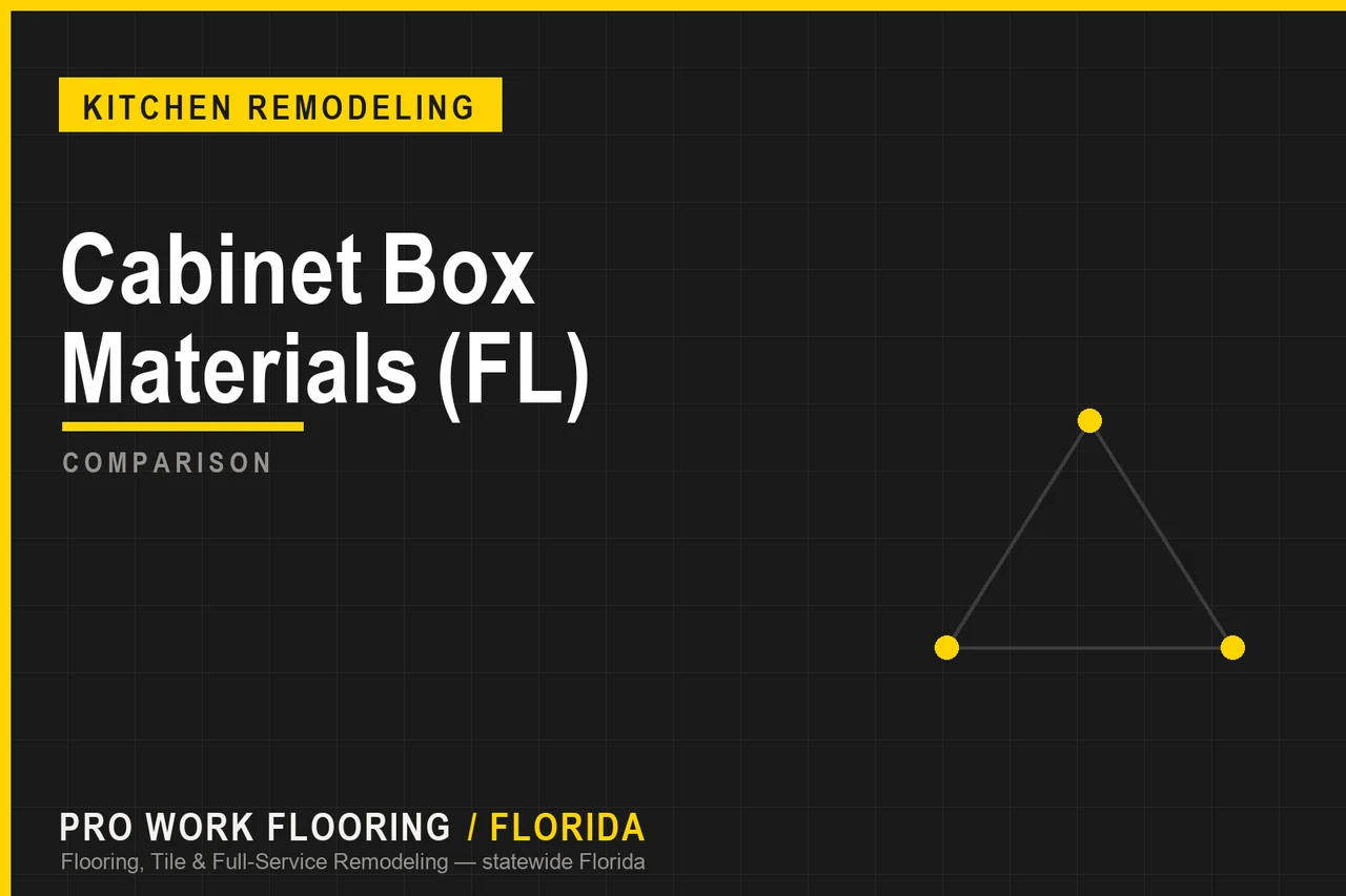 Cabinet Box Materials (FL)