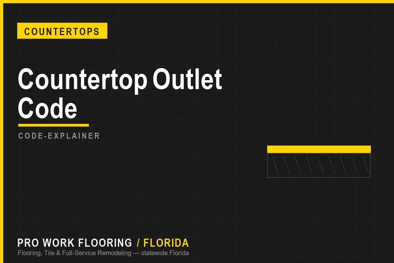 Kitchen Countertop Outlet Code in Florida