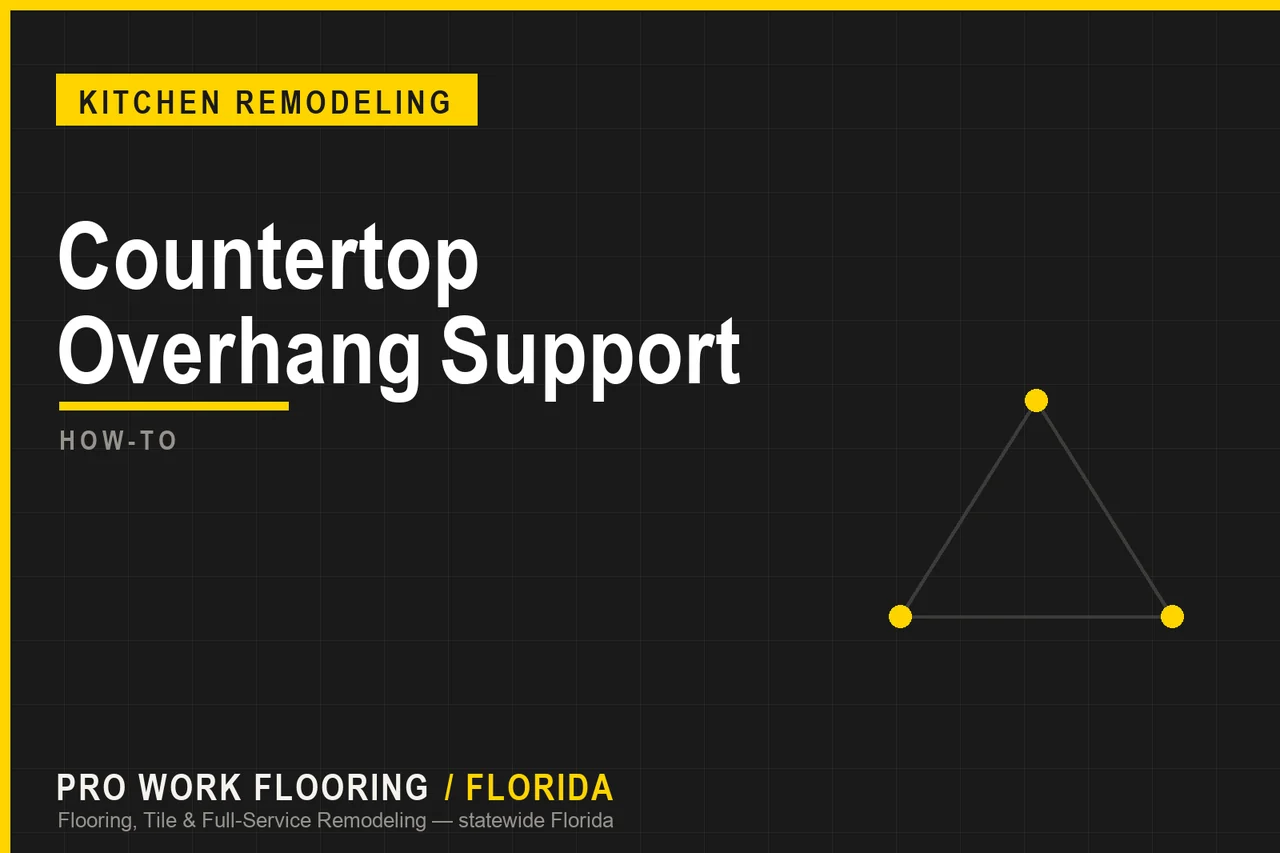 Countertop Overhang Support