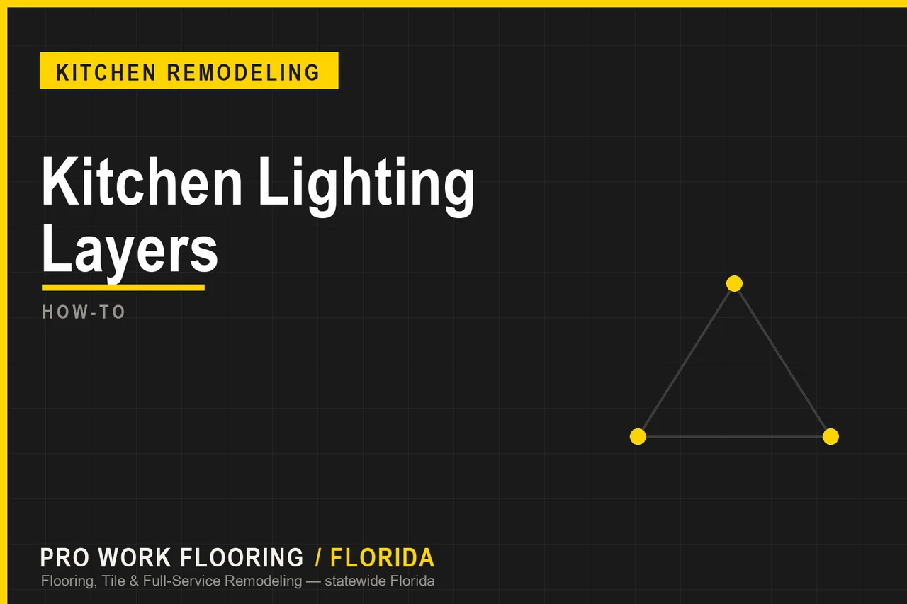 Kitchen Lighting Layers