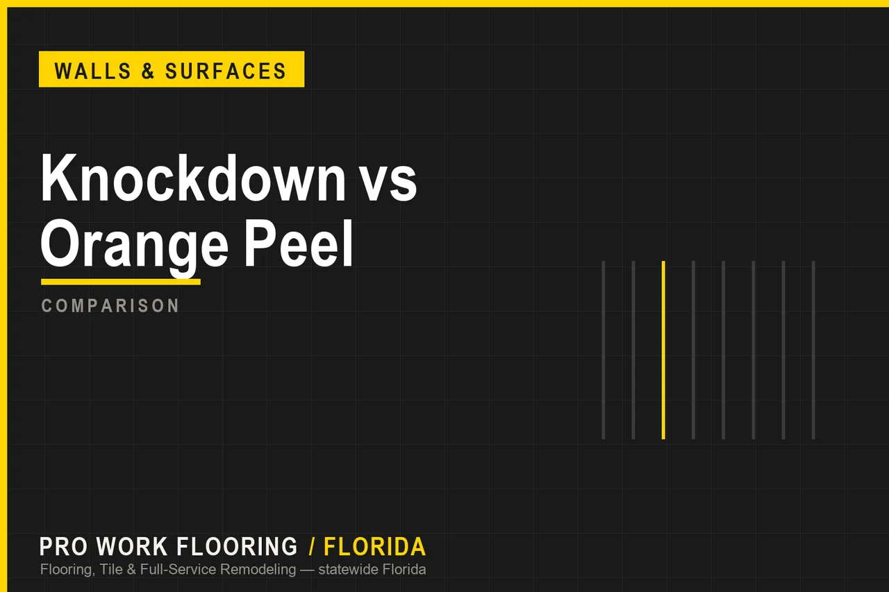 Knockdown vs Orange Peel