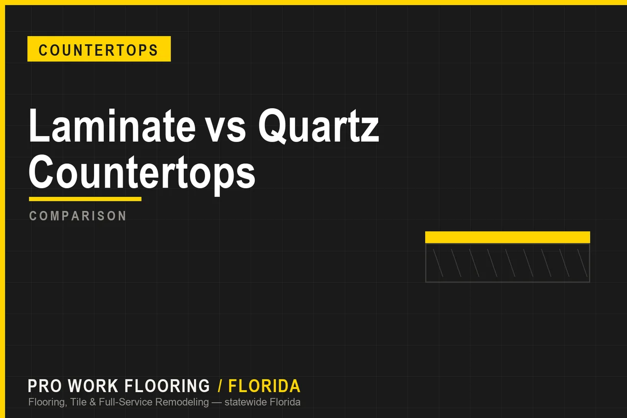 Laminate vs Quartz Countertops