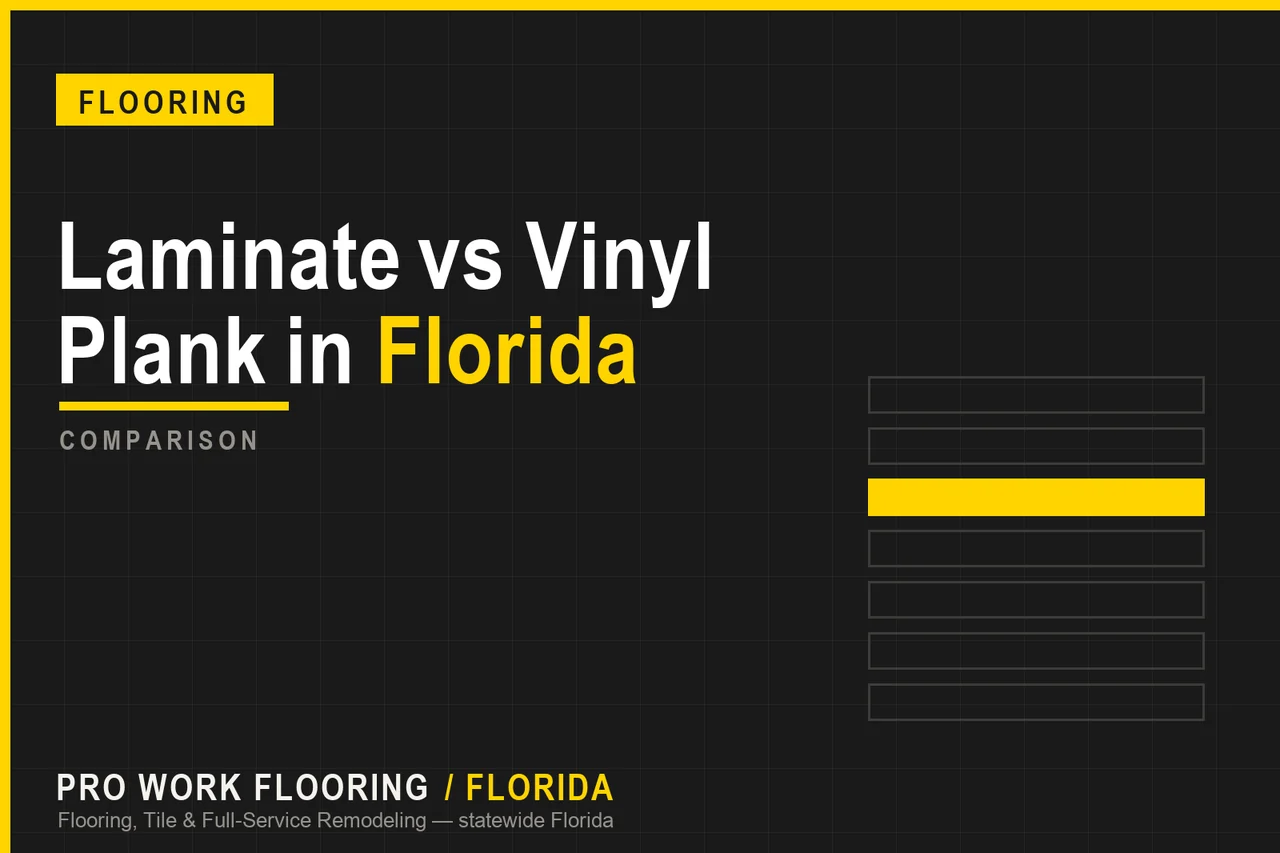 Laminate vs Vinyl Plank in Florida
