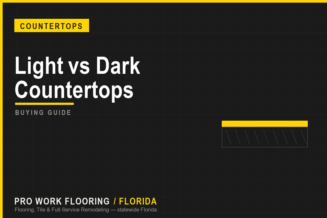 Light vs Dark Countertops
