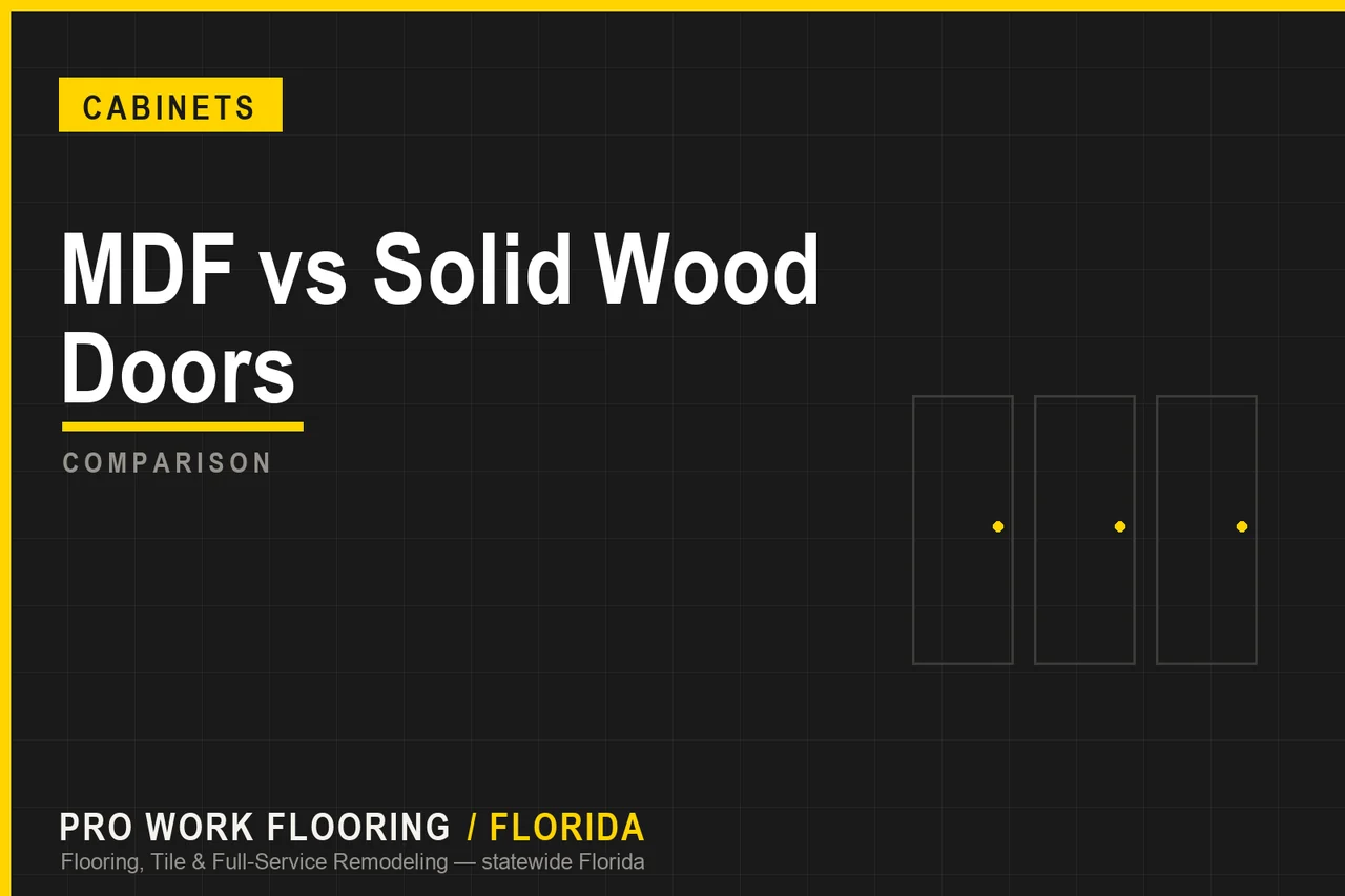 MDF vs Solid Wood Doors
