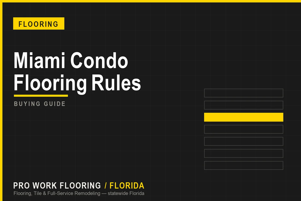 Miami Condo Flooring Rules and Soundproofing