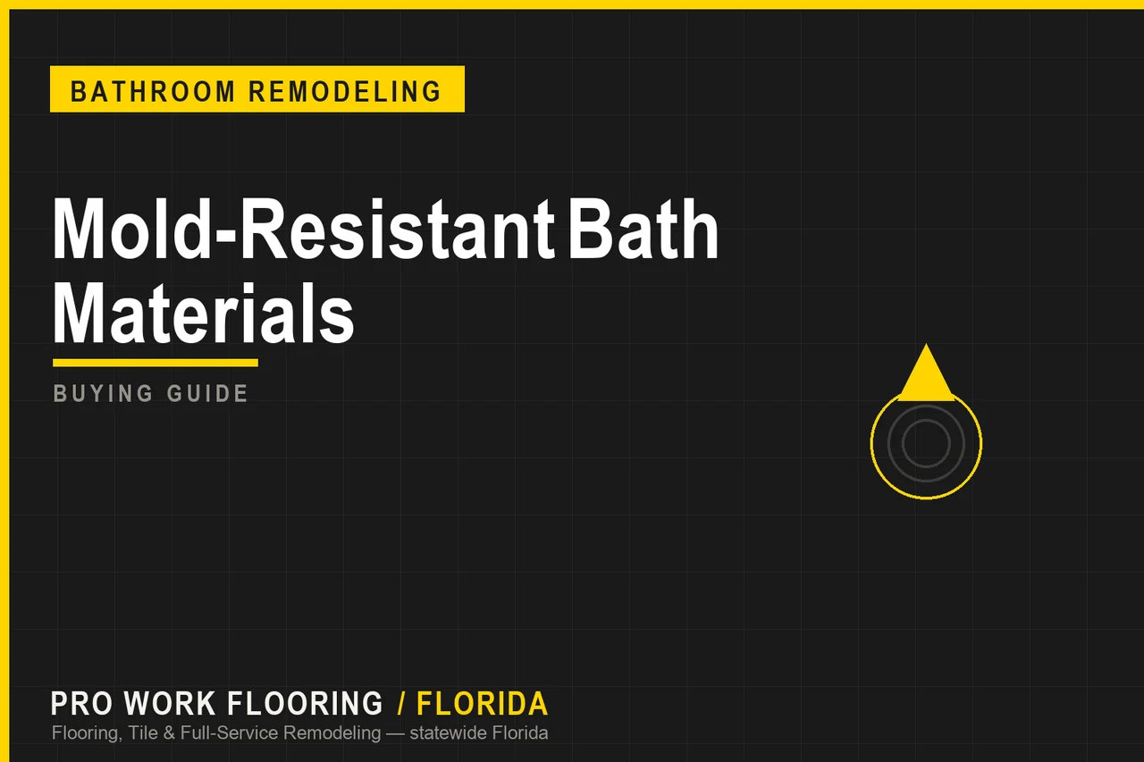 Mold-Resistant Bath Materials for Florida