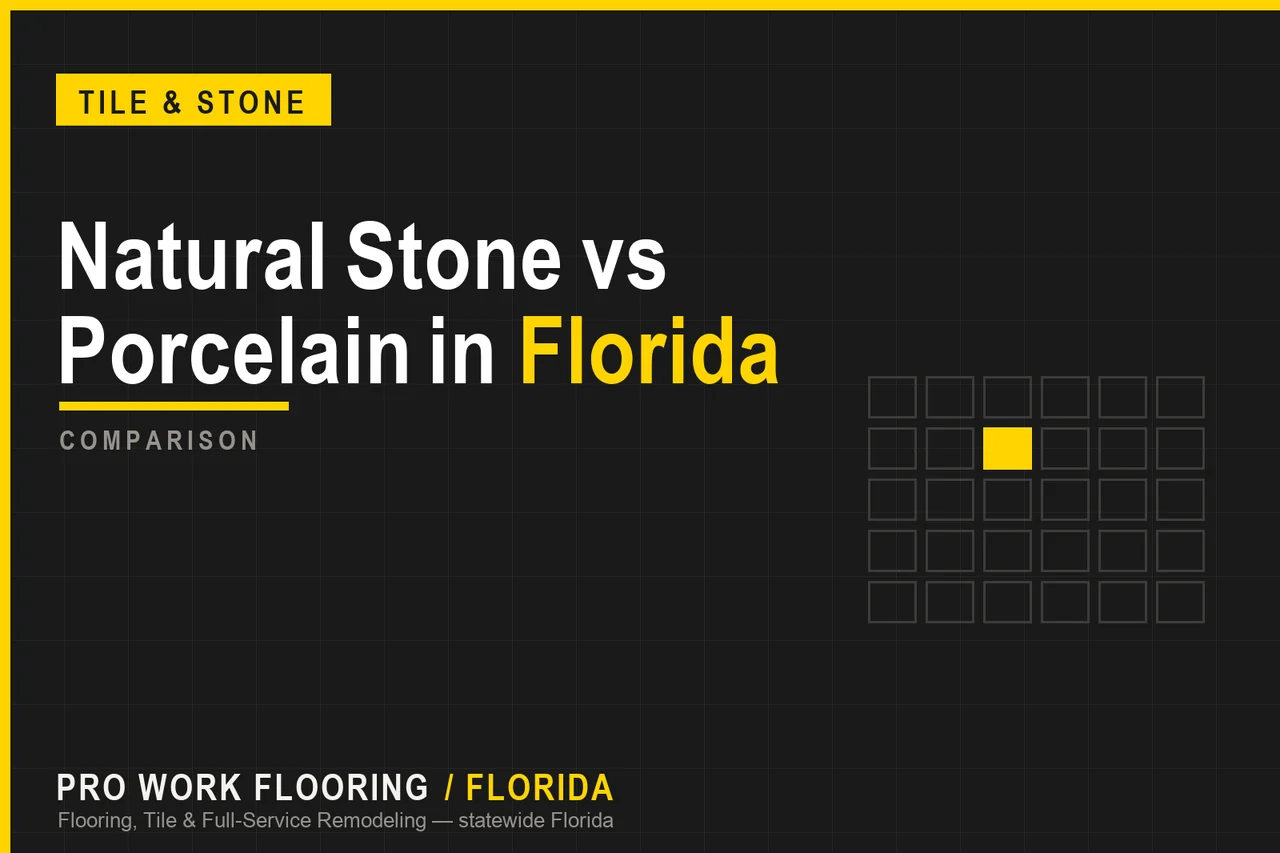 Natural Stone vs Porcelain in Florida