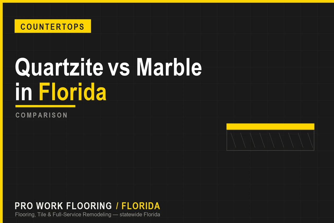 Quartzite vs Marble in Florida