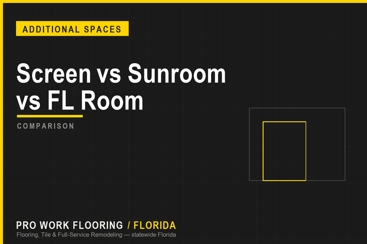 Screen Room vs Sunroom vs Florida Room: Compared