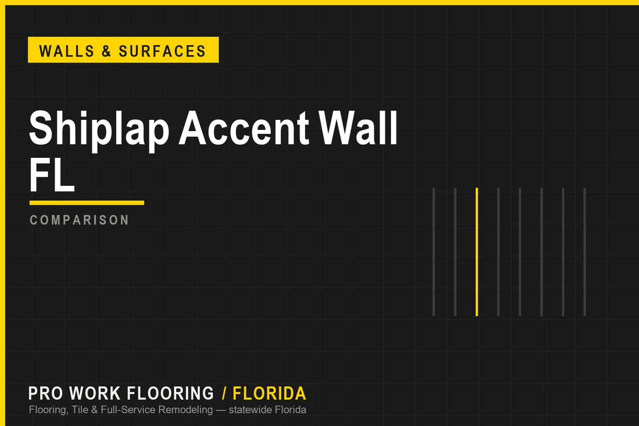Shiplap Accent Wall FL