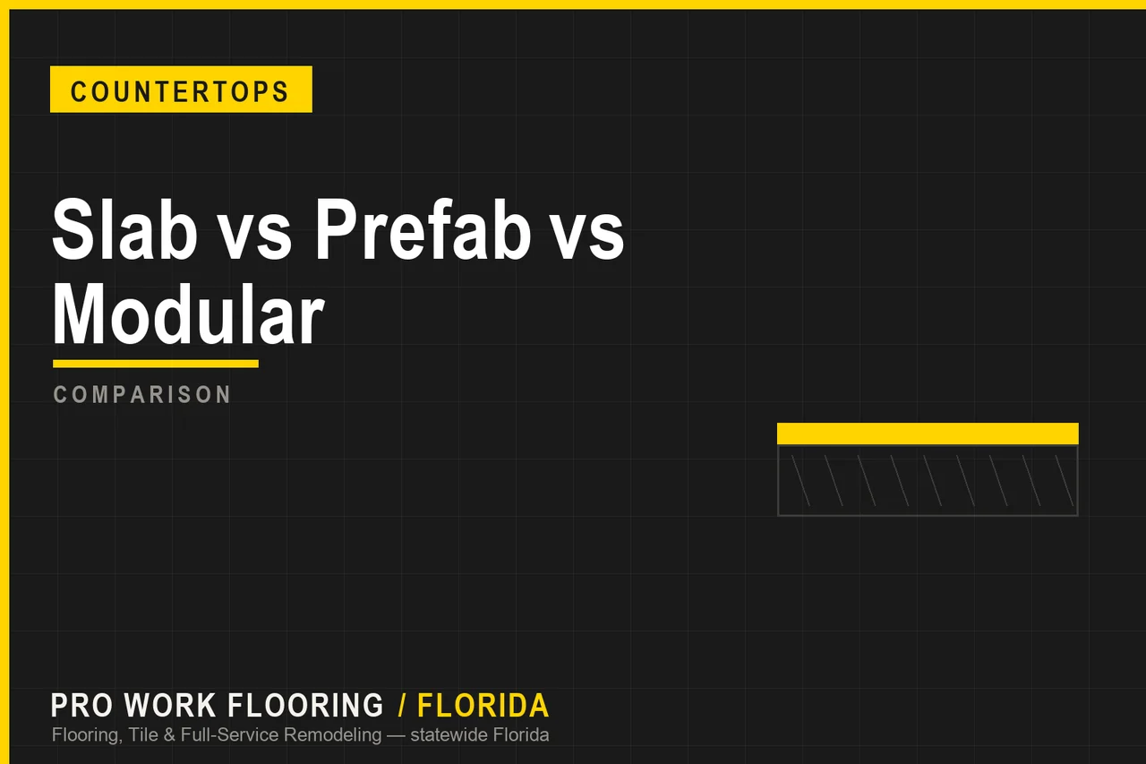 Slab vs Prefab vs Modular