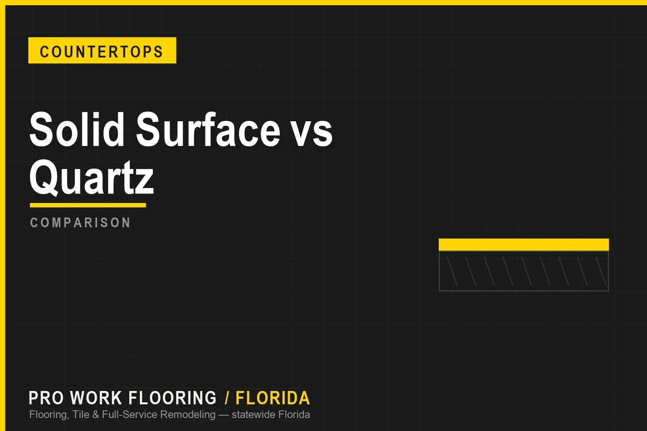 Solid Surface vs Quartz