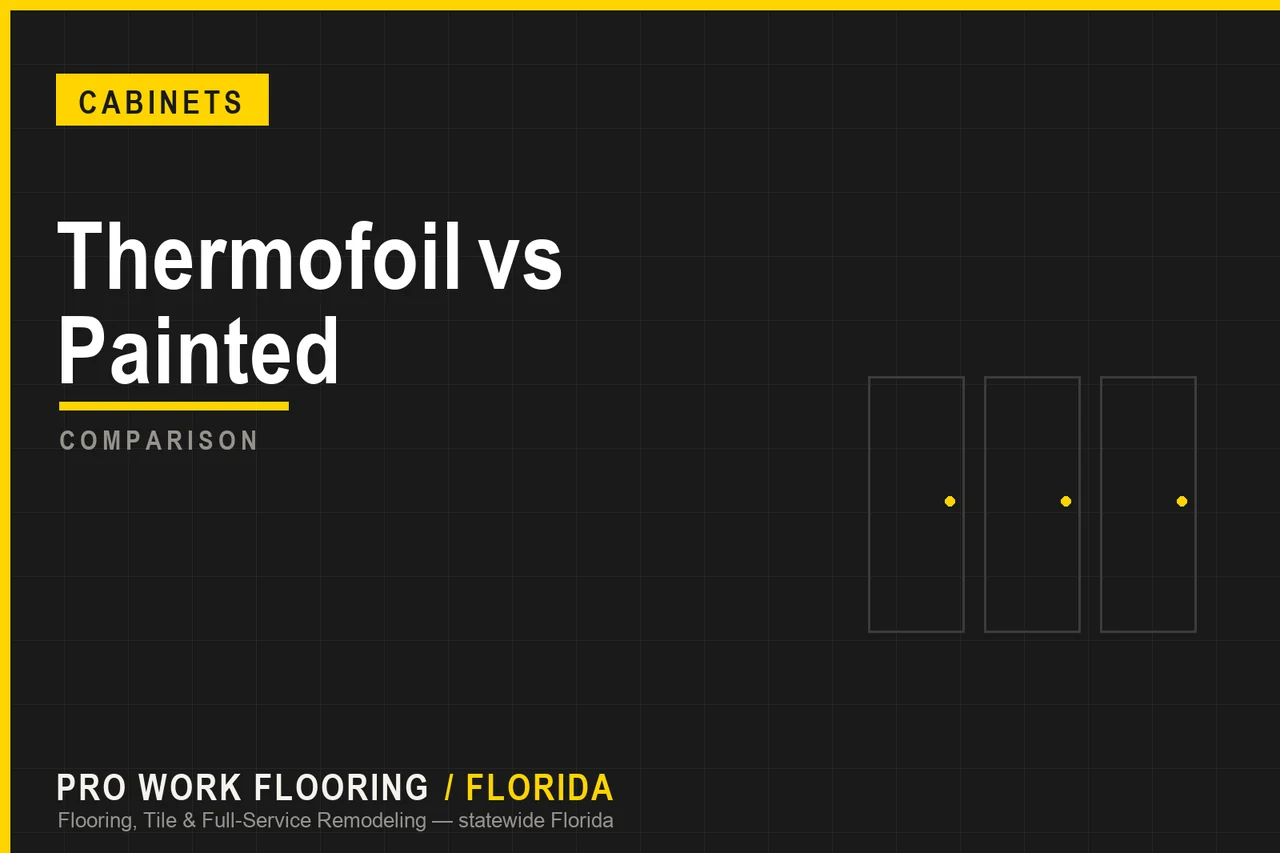 Thermofoil vs Painted