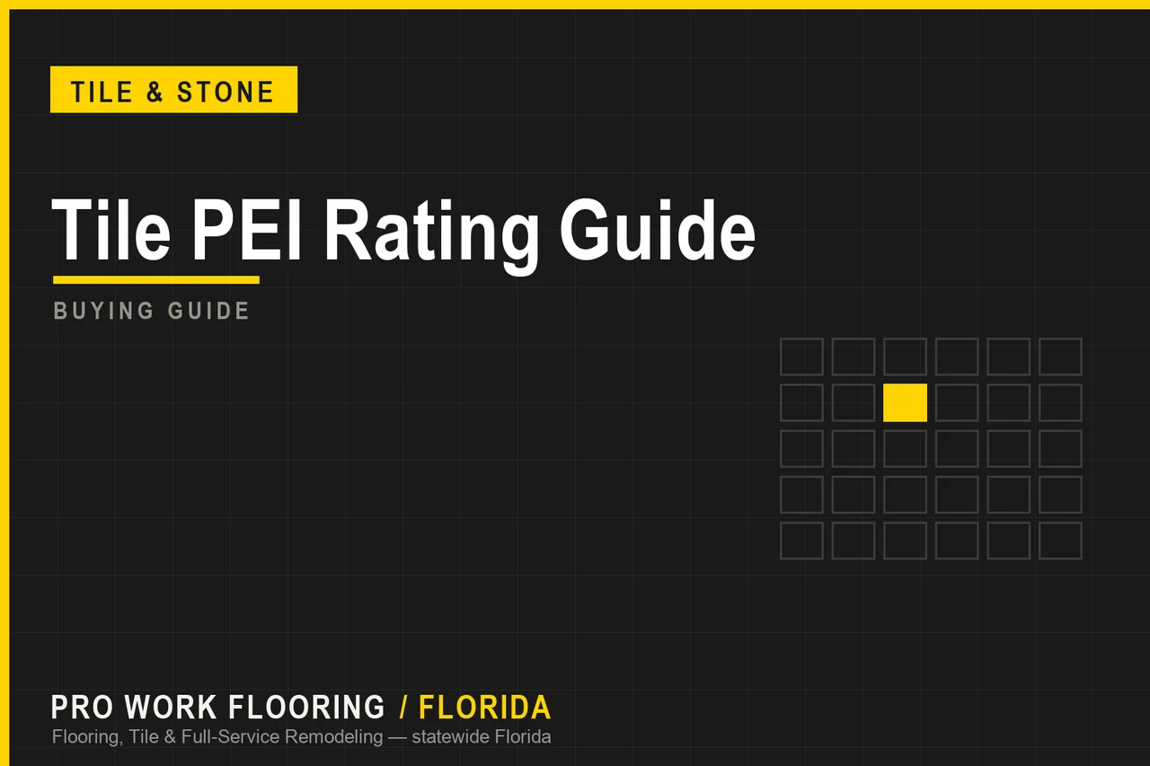 Tile PEI Rating Guide