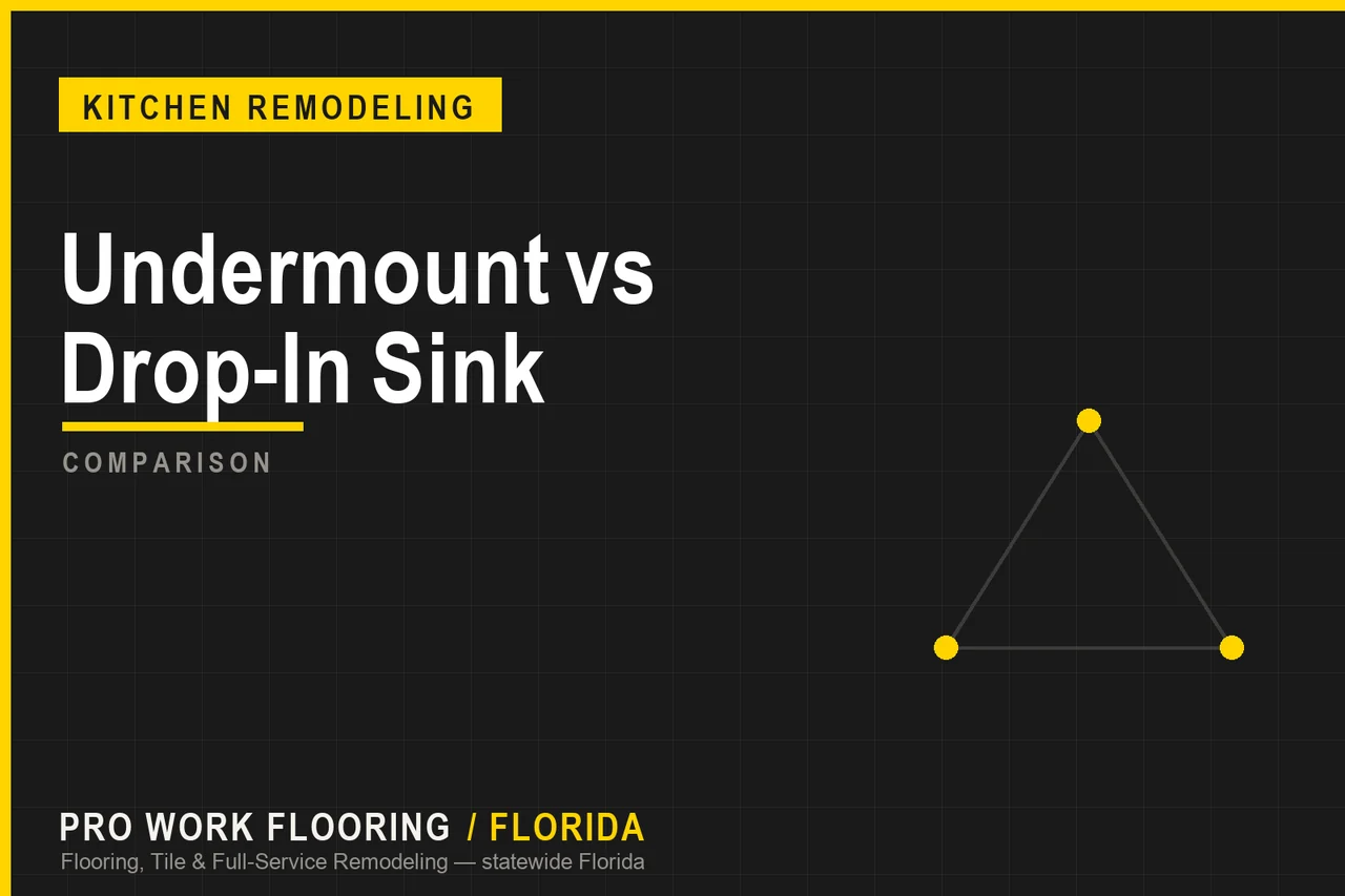 Undermount vs Drop-In Sink