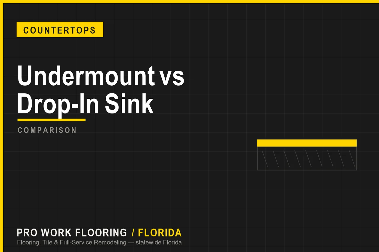 Undermount vs Drop-In Sink