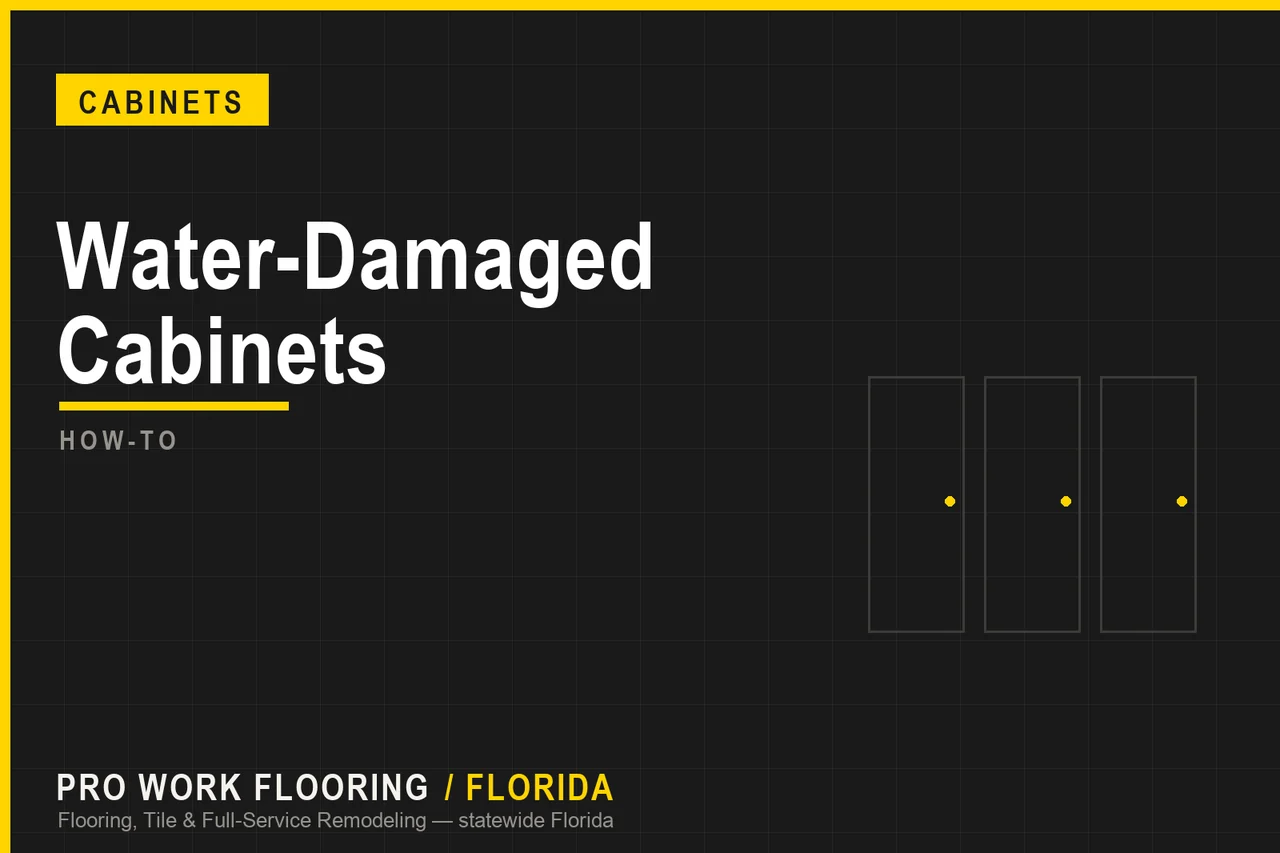 Water-Damaged Cabinets
