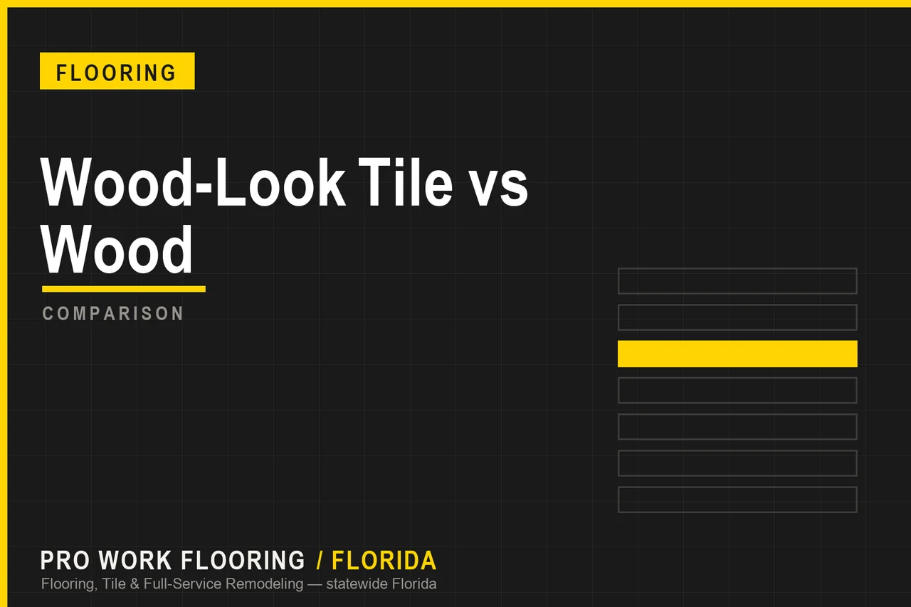 Wood-Look Tile vs Wood